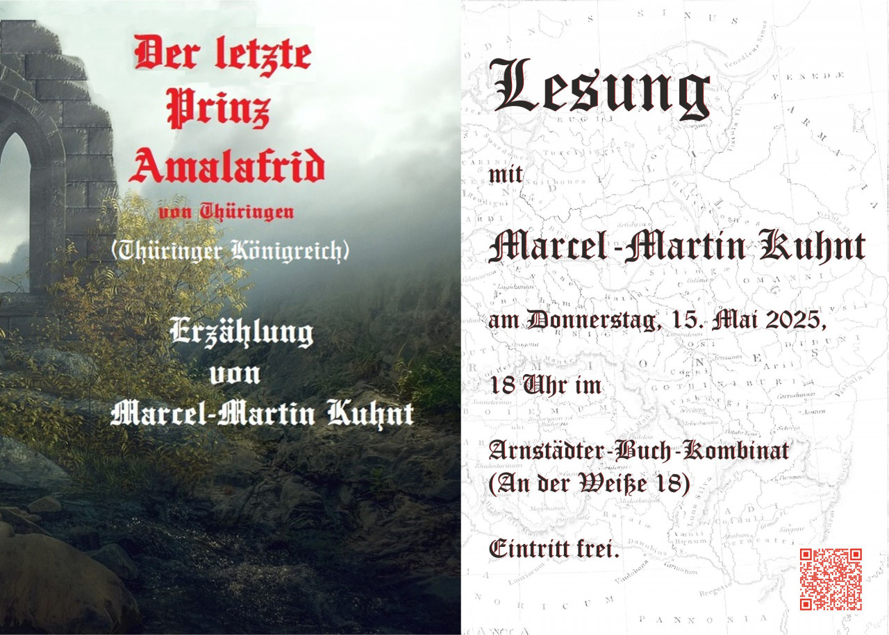 b2ap3_large_Lesung_amalafried_2025 THK Verlag | Buchlesung mit Marcel-Martin Kuhnt:                          Eine Reise in die Geschichte Th&uuml;ringens - THK-Blog